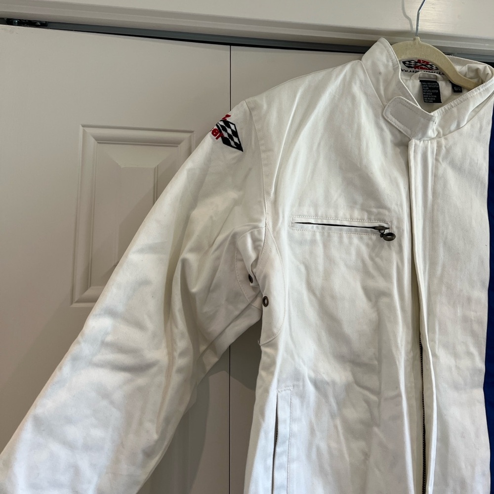 Vintage A2Z Racer Mens Blue Racing Jacket - Picture 4 of 7